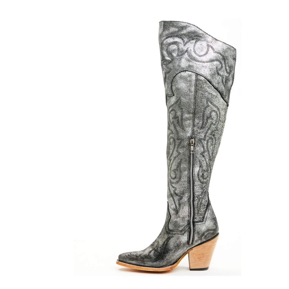 CORRAL WOMEN'S METALLIC TALL WESTERN BOOTS - SNIP TOE - Picture 2 of 5